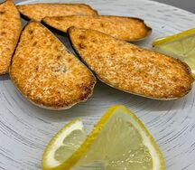 Запеченные мидии под сырным соусом