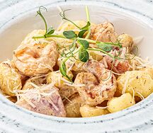 Ньокки с креветками