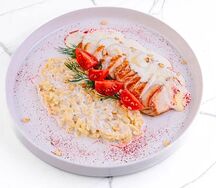 Тосканская тальята с соусом из горгонзоллы