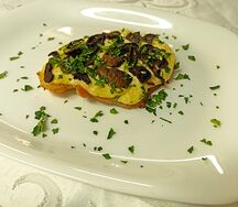 Куриное филе с грибами