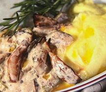 Картофельное пюре с жюльеном