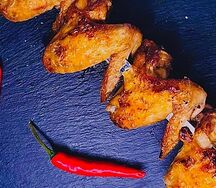 Шашлык из куриных крылышек острые