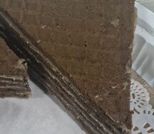 Вафли шоколадные со сливками