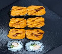 Запеченный с креветкой
