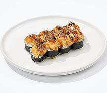 Запеченый ролл с мидиями