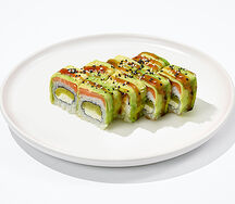 Ролл лосось такуан