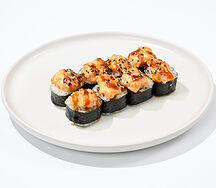 Запеченый ролл с лососем new