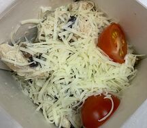 Феттуччине с курицей и грибами в сливочном соусе