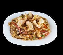 Wok с креветками