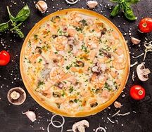 Пицца с морепродуктами
