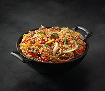 Тяхан с курицей в соусе терияки