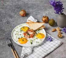 Яичница с беконом