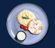 Рыбная котлетка с картофельным пюре