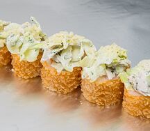 Кранч Цезарь ролл с курицей темпура