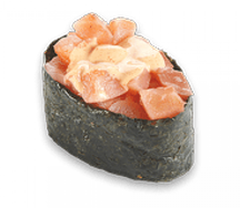 Суши Острый копченный лосось