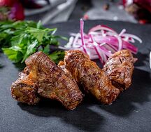 Шашлык из бараньей печени