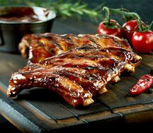 Свиные ребра в соусе BBQ
