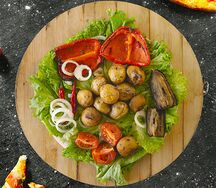 Шашлык из запеченной картошки