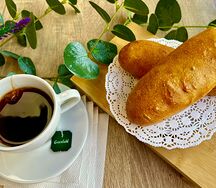 Пирожок печеный с капустой