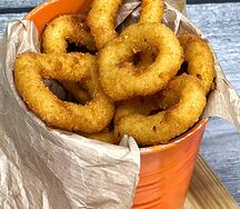Луковые кольца, обжаренные в кляре