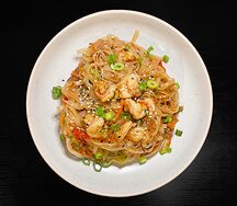 Лапша Wok с креветками
