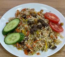 Плов узбекский с говядиной