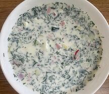 Окрошка на кефире