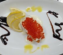 Стейк сёмги по-королевски