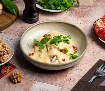 Сациви с курицей и ореховым соусом