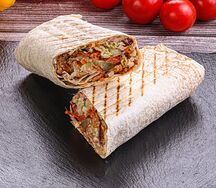 Шаурма в обычном лаваше