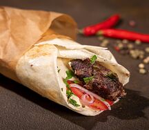 Шаурма с котлетой