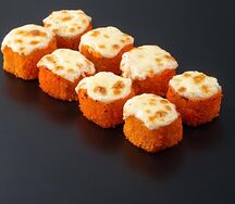 Запеченный сырный с лососем