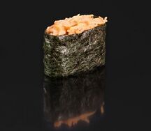 Запеченные суши с крабом