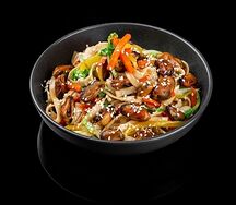 Лапша wok c мидиями в сливочном соусе