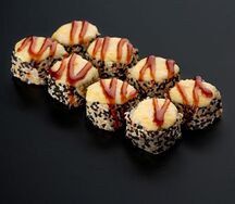 Запеченная Калифорния в кунжуте