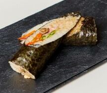 Шаурма с креветками терияки