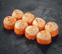 Запеченный сырный с крабом