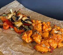 Курица по-корейски с овощами