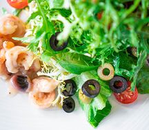 Салат с морепродуктами