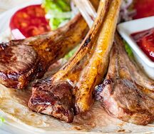 Шашлык из каре ягненка