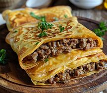 Блинчики с мясом