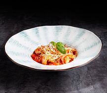 Томаты с креветками