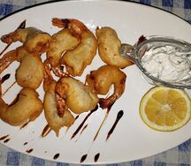 Креветки в кляре