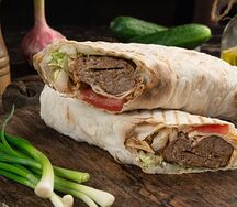 Люля из курицы в лаваше