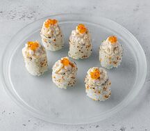 Масляная рыба с трюфельным айоли