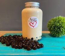 Cheese coffee Цветок соли с тапиокой