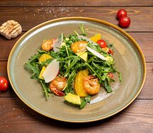 Салат Руккола с креветками