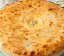 Пирог с курицей и сыром большой