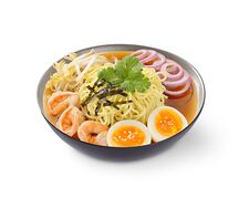 Рамен с креветками