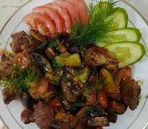 Свинина с овощами